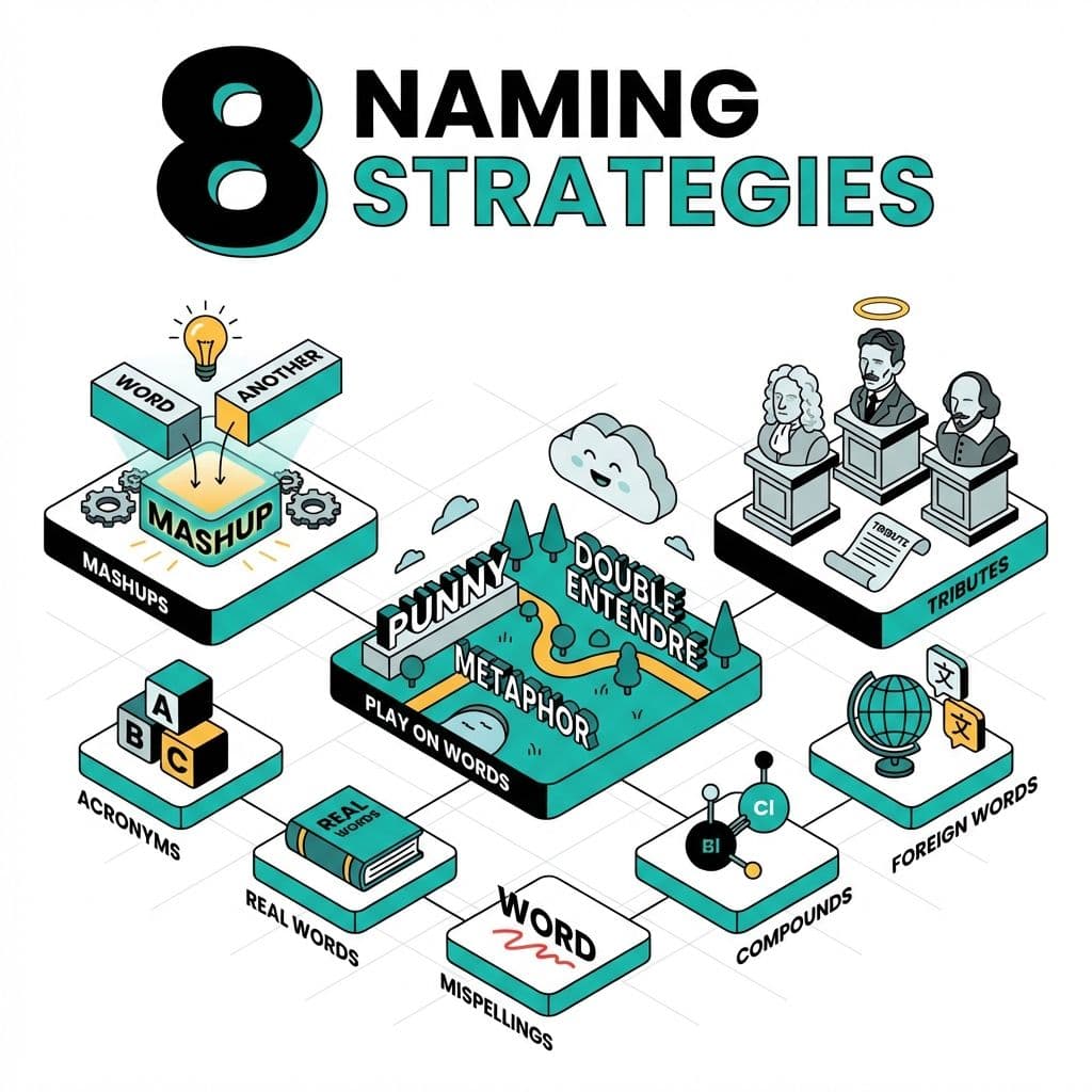 8 Naming Strategies Illustration